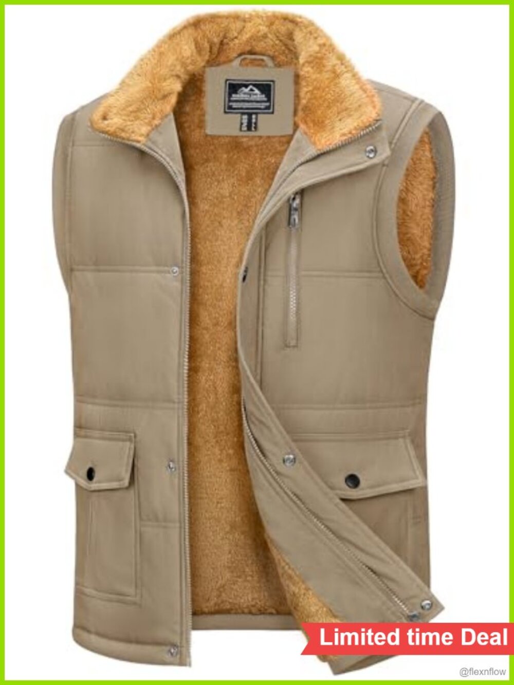 Fleece Lined Winter Vest